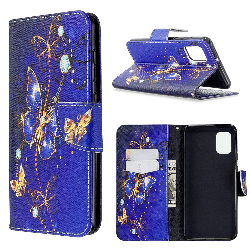 Wonderland Samsung Galaxy A31 flip case - Crystal Butterflies