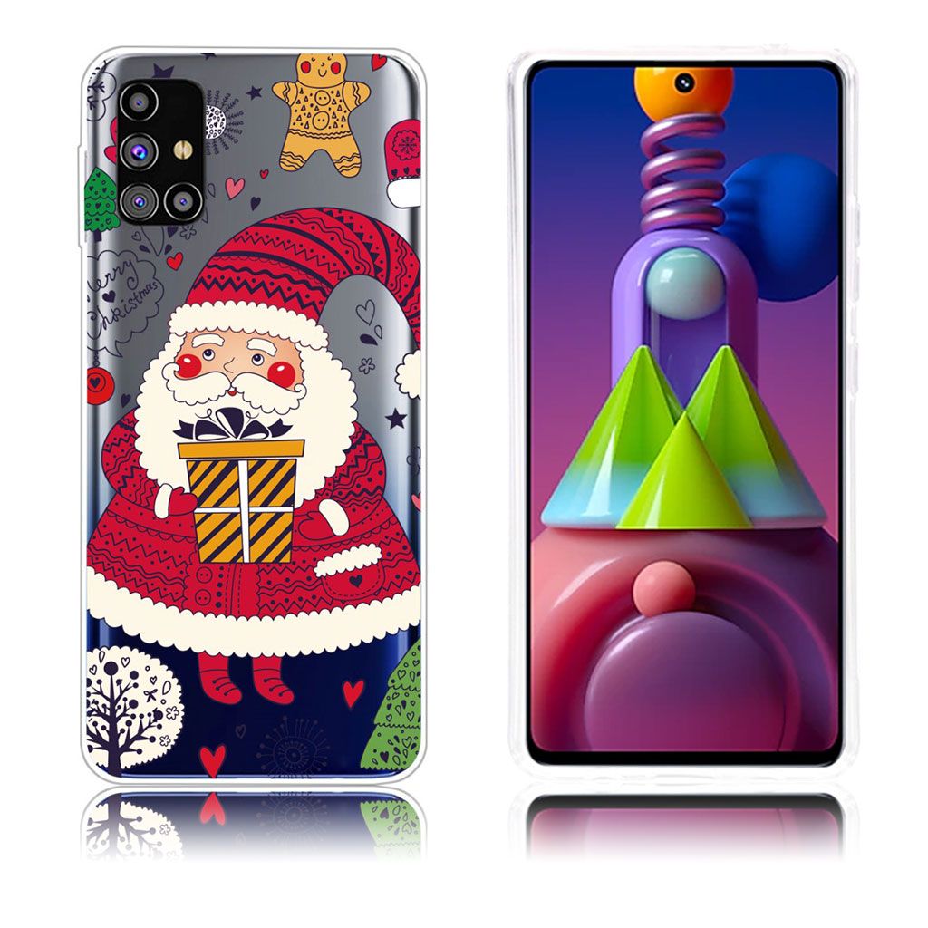 Christmas Samsung Galaxy M51 case - Santa and Gift