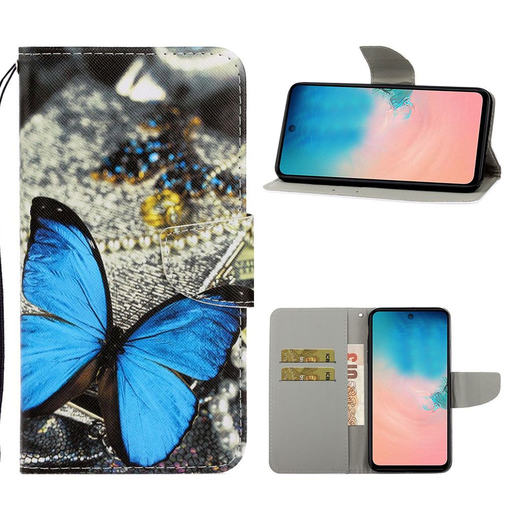Wonderland Samsung Galaxy Note 20 flip case - Blue Butterfly