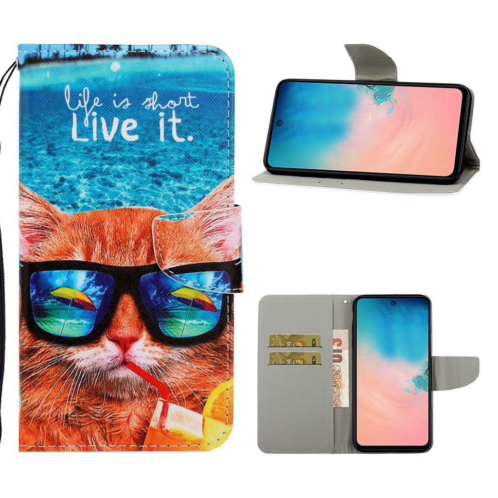 Wonderland Samsung Galaxy Note 20 flip case - Cool Cat