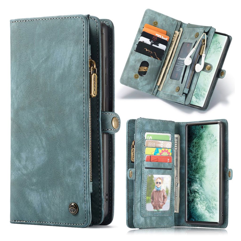 CaseMe Samsung Galaxy Note 20 Zipper Wallet - Blue