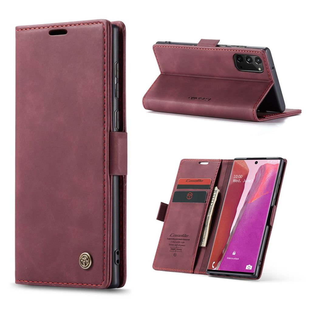 CaseMe Samsung Galaxy Note 20 Vintage Case - Wine Red