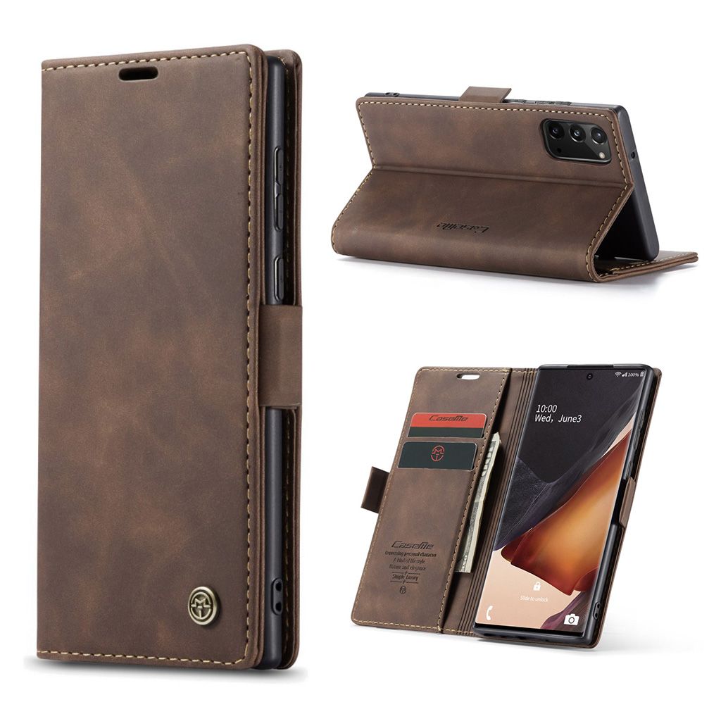 CaseMe Samsung Galaxy Note 20 Vintage Case - Coffee