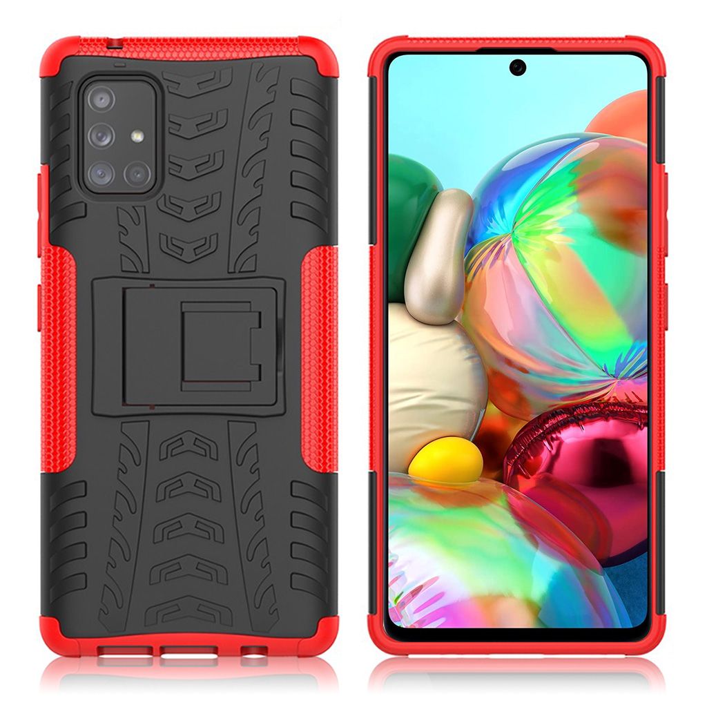 Offroad case - Samsung Galaxy A71 5G - Black / Red