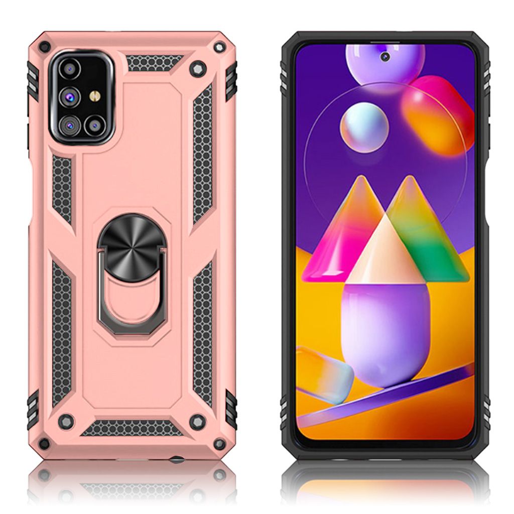 Bofink Combat Samsung Galaxy M31s case - Rose Gold