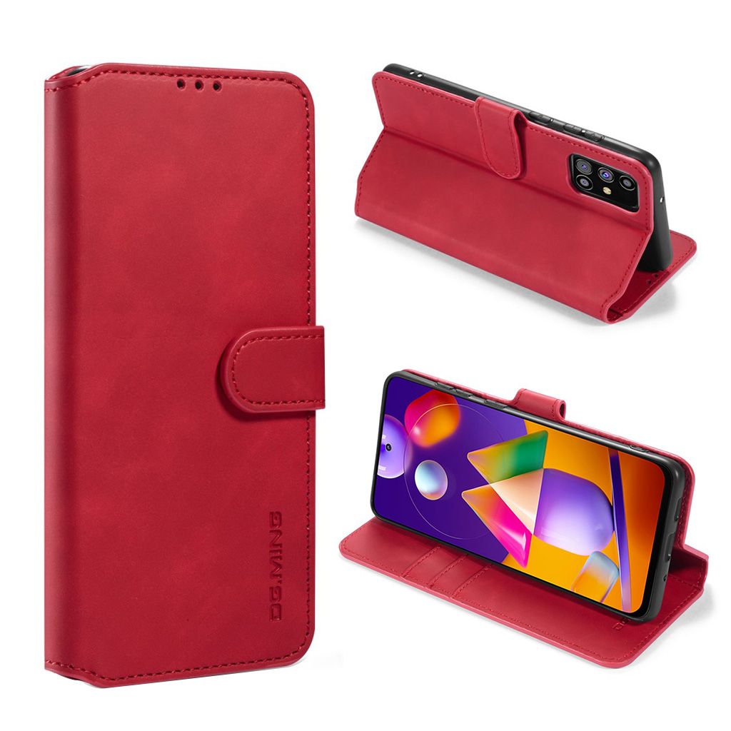 DG.MING Samsung Galaxy M31s Retro Case - Red