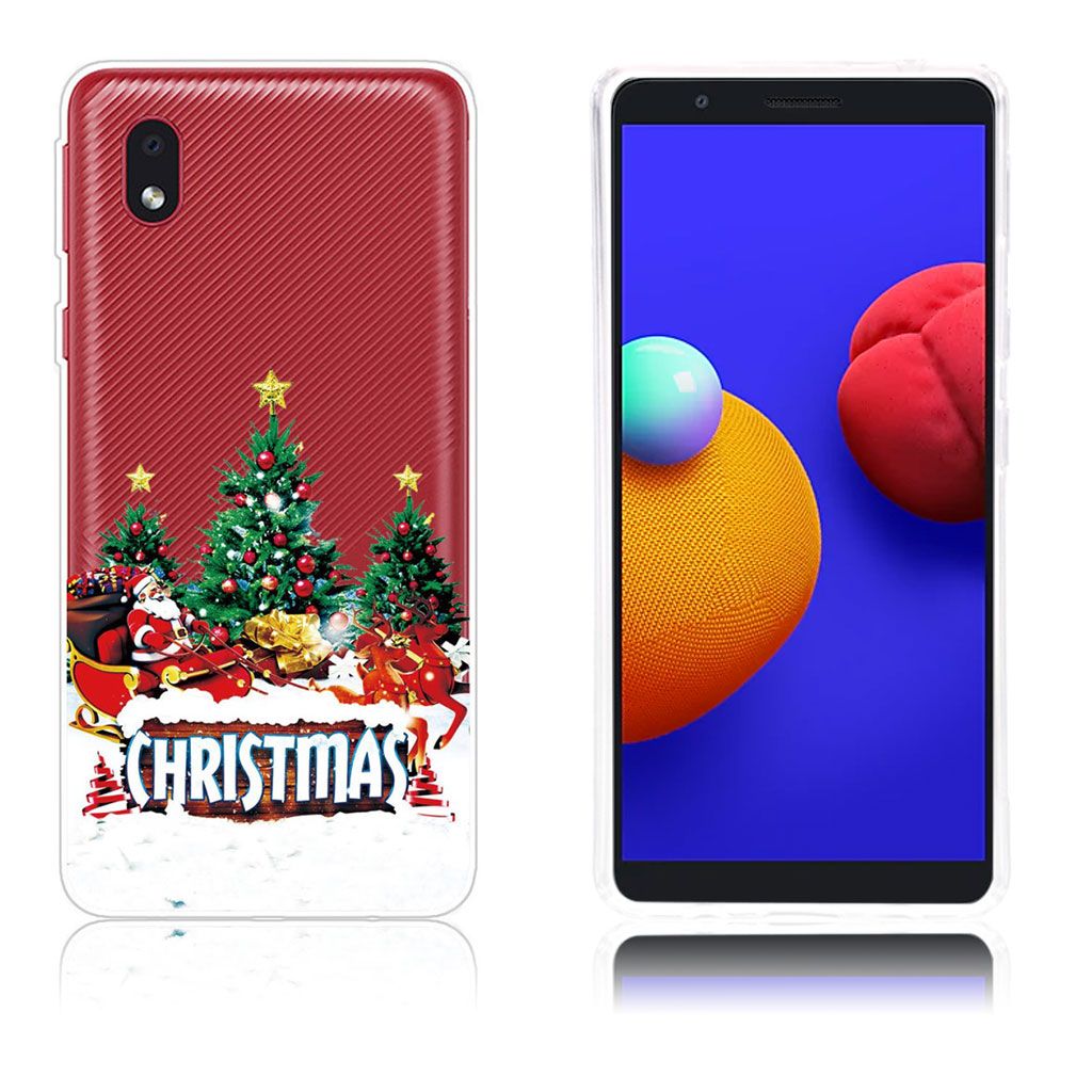 Christmas Samsung Galaxy A01 Core case - Tree and Santa Claus