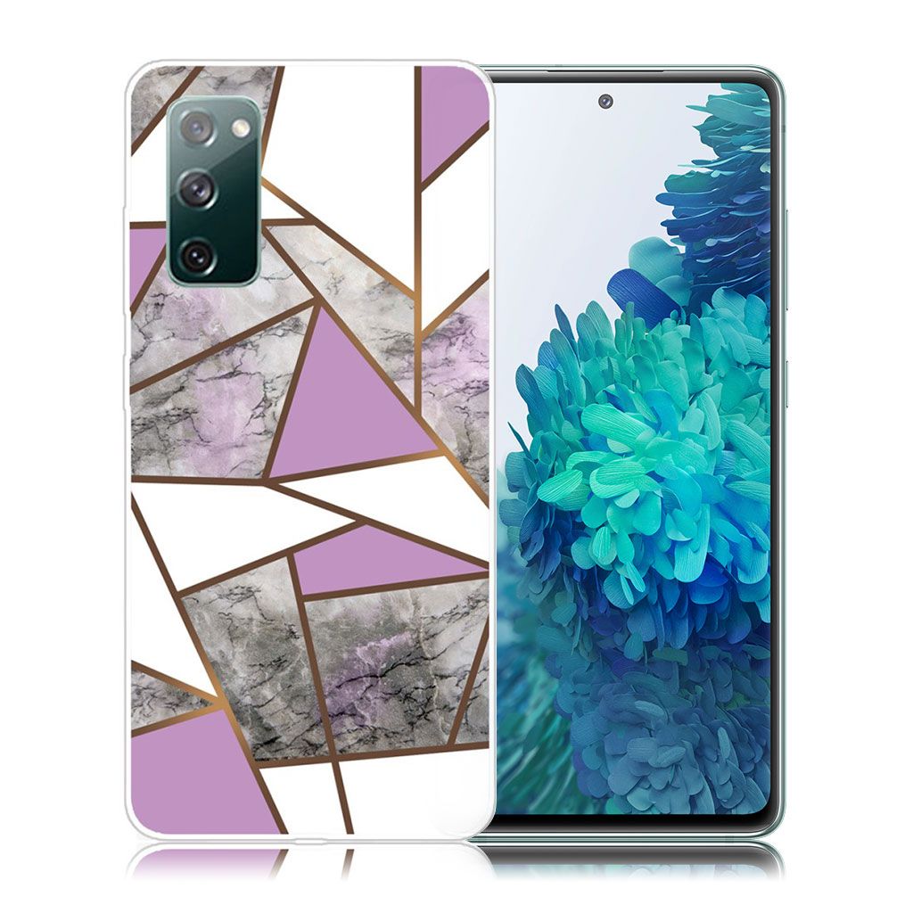 Marble Samsung Galaxy S20 FE 5G / S20 FE case - Purple / White / Grey Marble