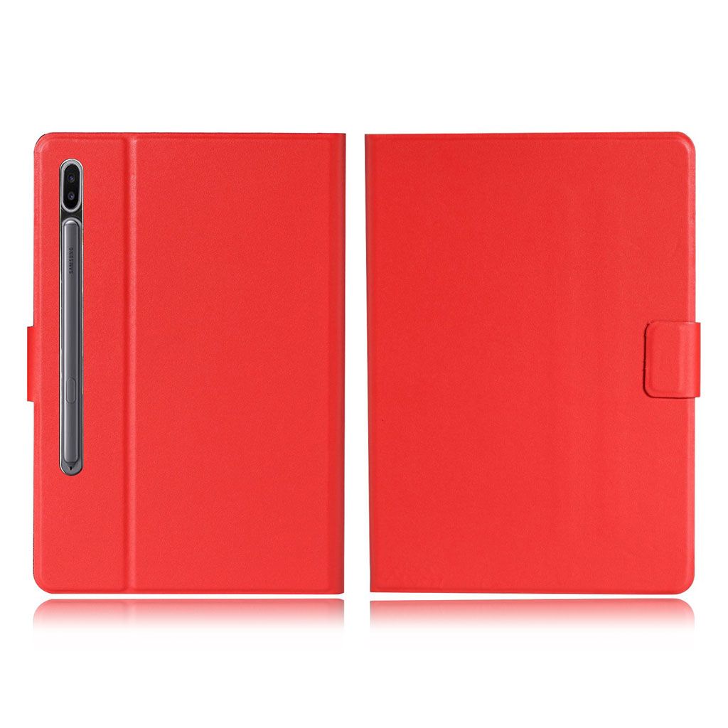 Samsung Galaxy Tab S7 simple leather flip case - Red