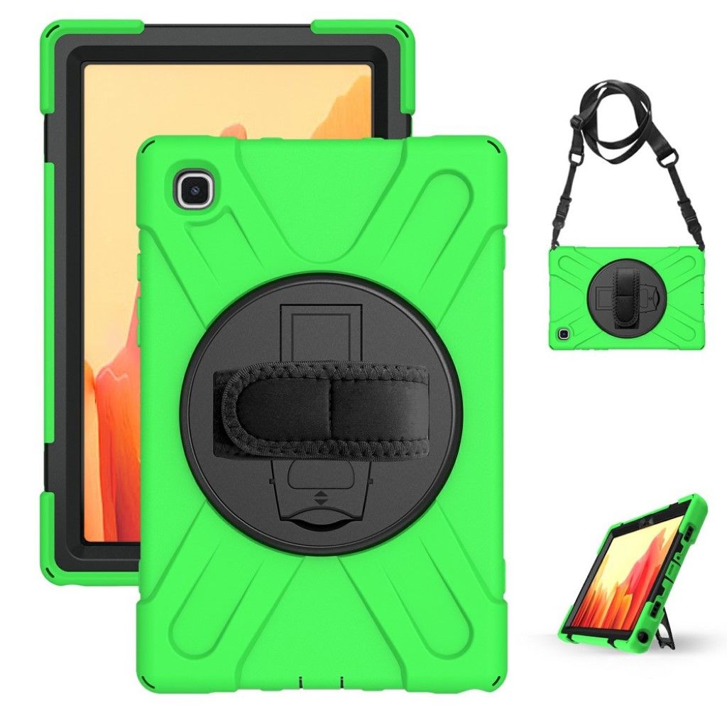 Silicone combo case with strap for Samsung Galaxy Tab A7 10.4 (2020) - Green