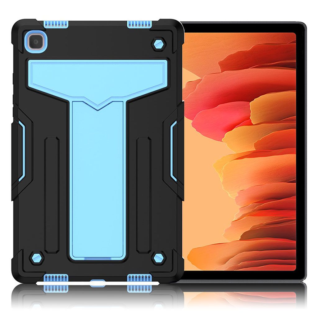 Samsung Galaxy Tab A7 10.4 (2020) shockproof silicone case - Black / Baby Blue