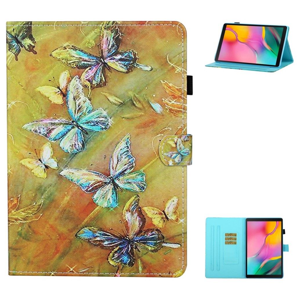 Samsung Galaxy Tab A7 10.4 (2020) cool pattern leather flip case - Shiny Butterfly