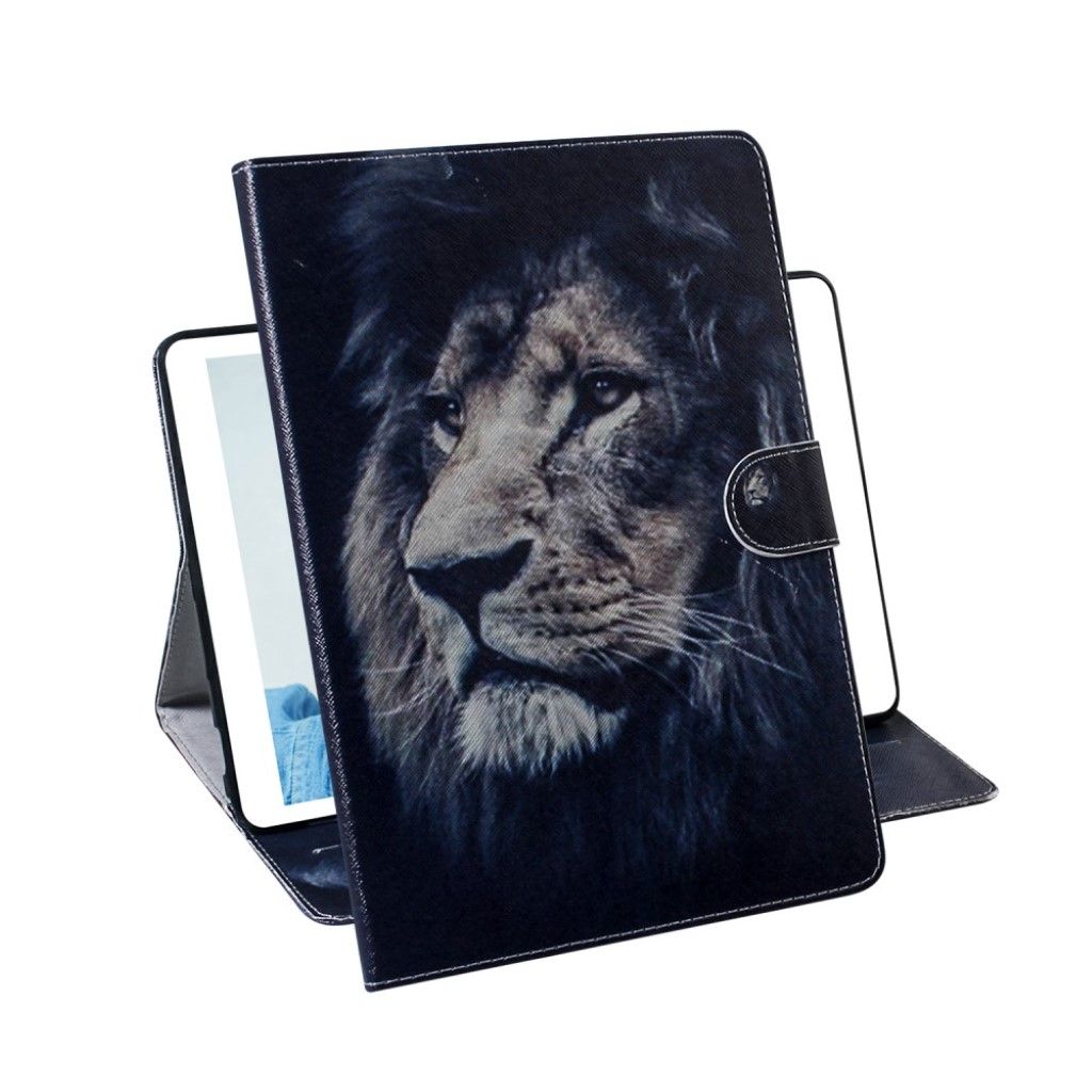 Cool pattern leather flip case for Samsung Galaxy Tab A7 10.4 (2020) - Lion