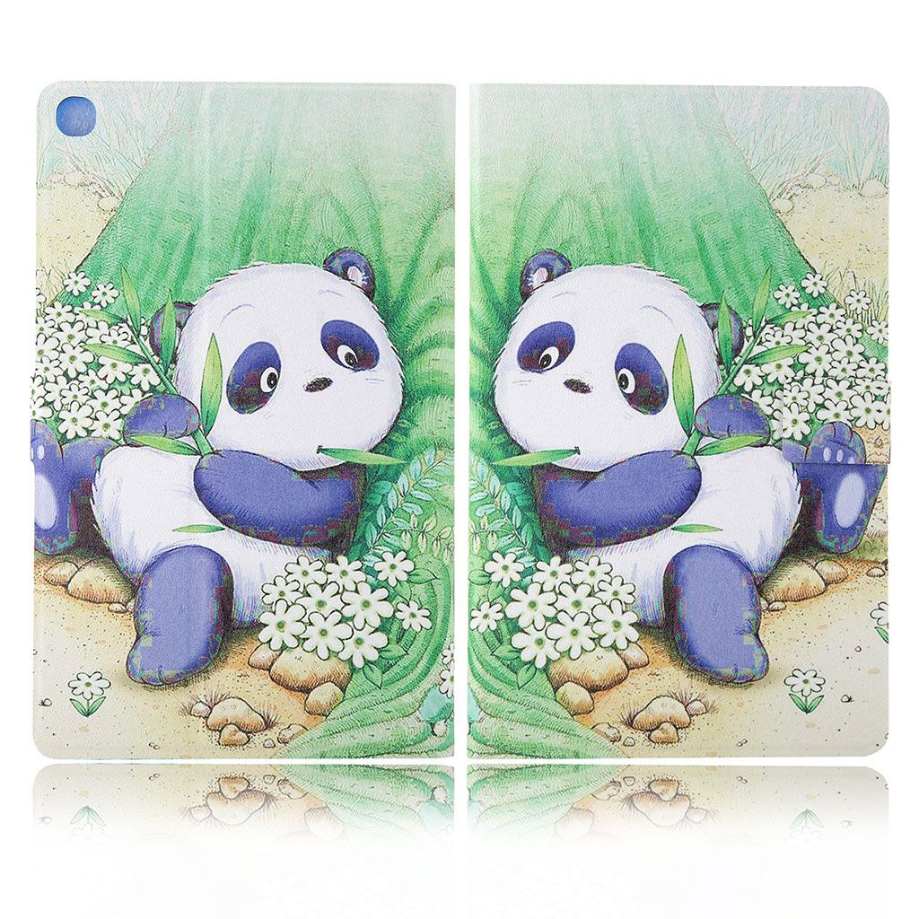 Elegant pattern leather flip case for Samsung Galaxy Tab A7 10.4 (2020) - Cute Panda