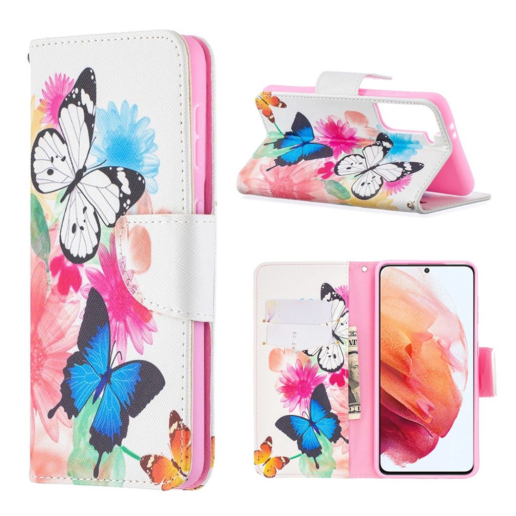 Wonderland Samsung Galaxy S21 flip case - Two Butterfly