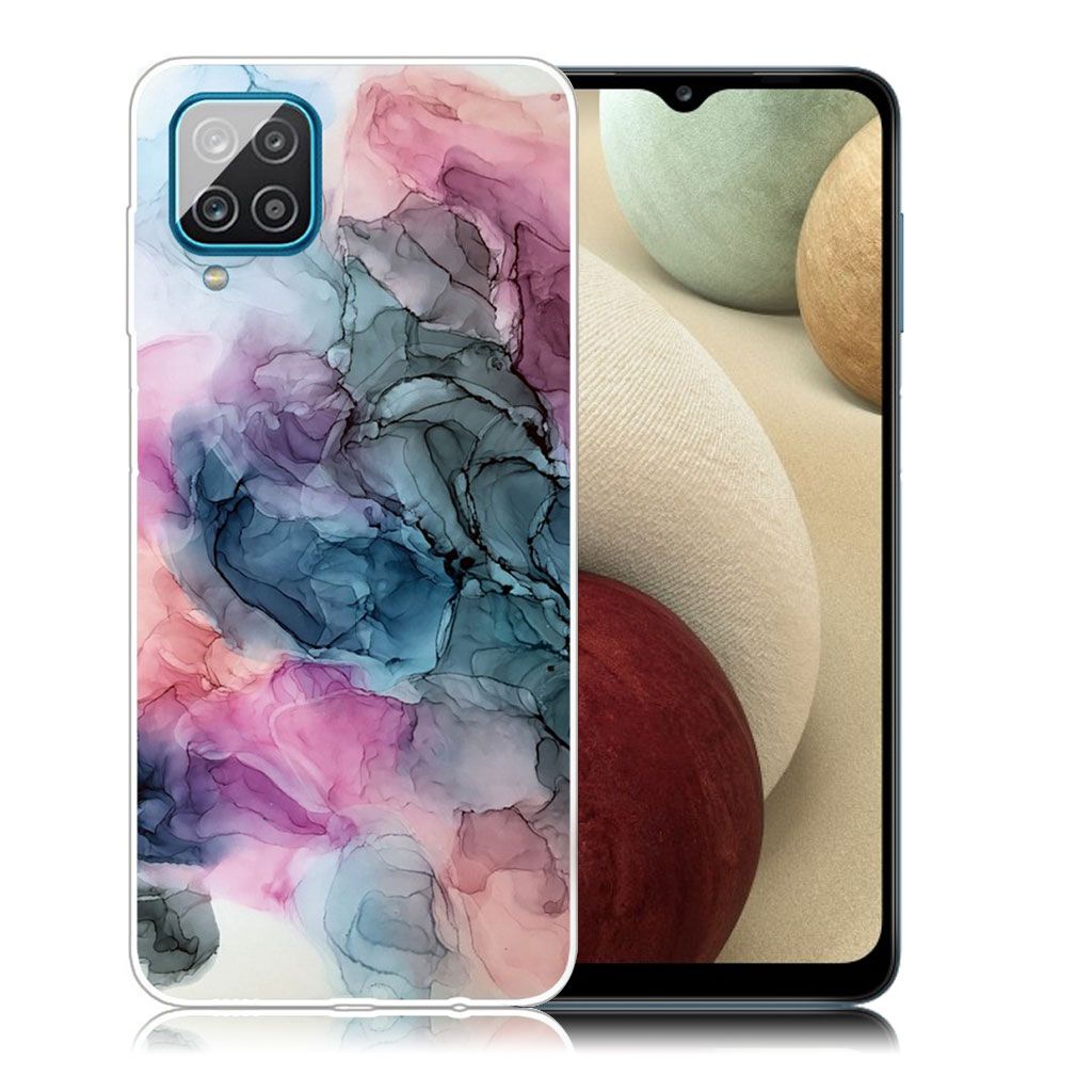 Marble Samsung Galaxy A12 5G case - Osmose of Rose and Green