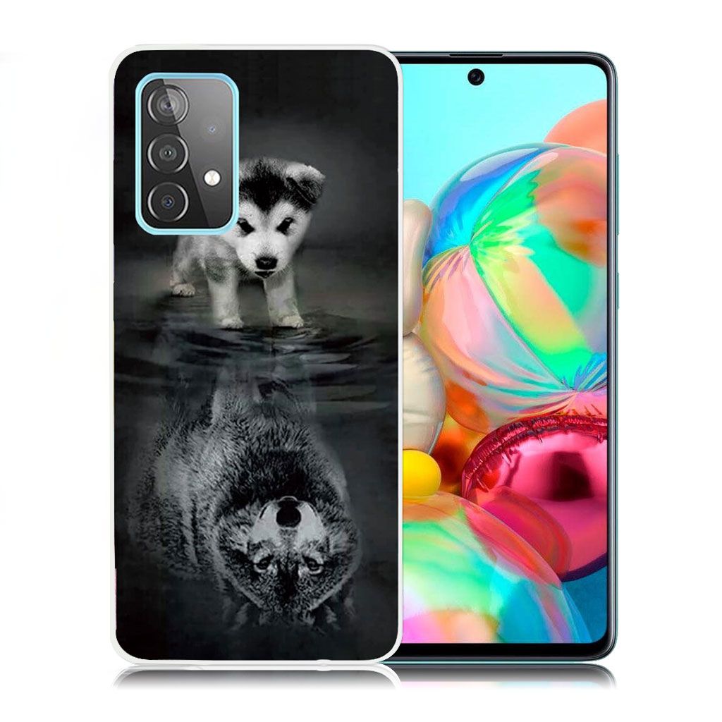 Deco Samsung Galaxy A72 5G case - Dog MIrrors the Wolf