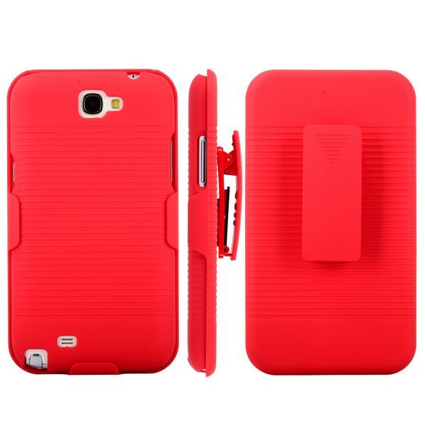 BeltClip KickStand (Red) Samsung Galaxy Note 2 Case