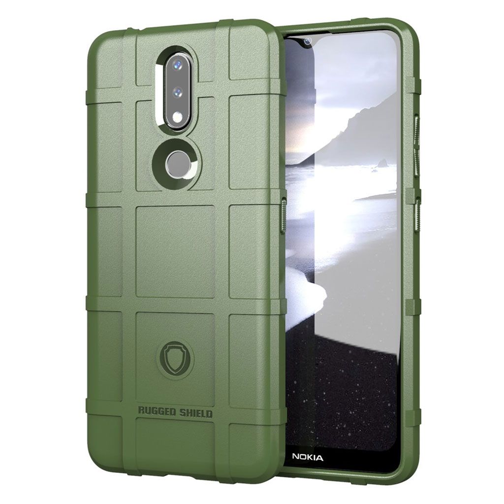 Rugged Shield case - Nokia 2.4 - Green