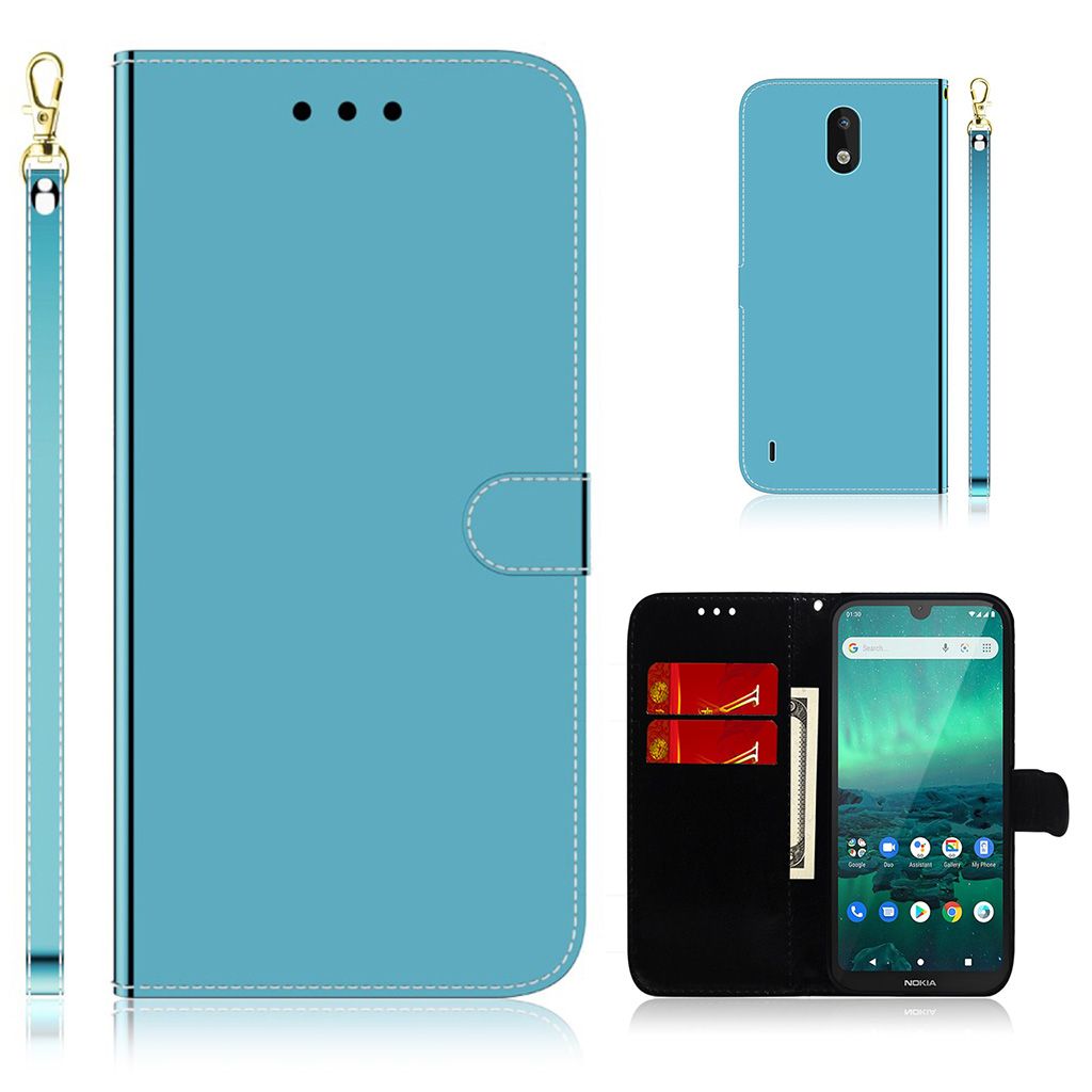 Mirror Nokia 1.3 flip case - Blue