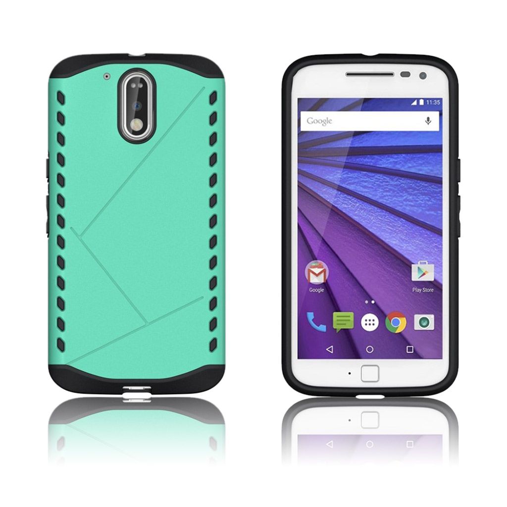 Erik Motorola G4 / G4 Plus Hybrid Protective Cover - Cyan