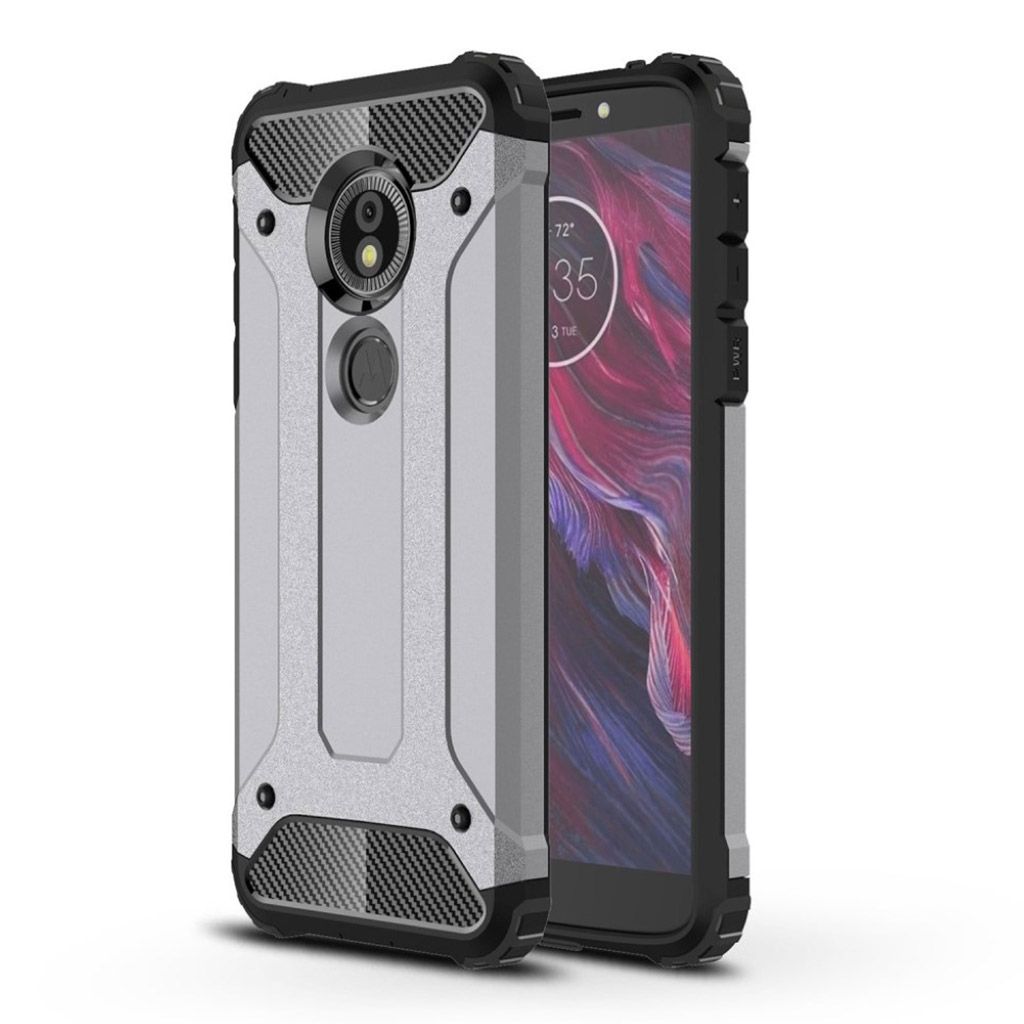 Motorola Moto G6 Play armor guard hybrid case - Grey