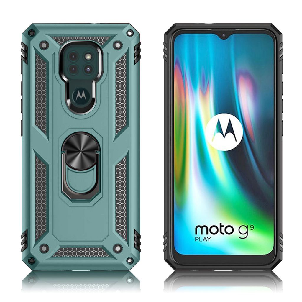 Bofink Combat Motorola Moto G9 Play case - Dark Green