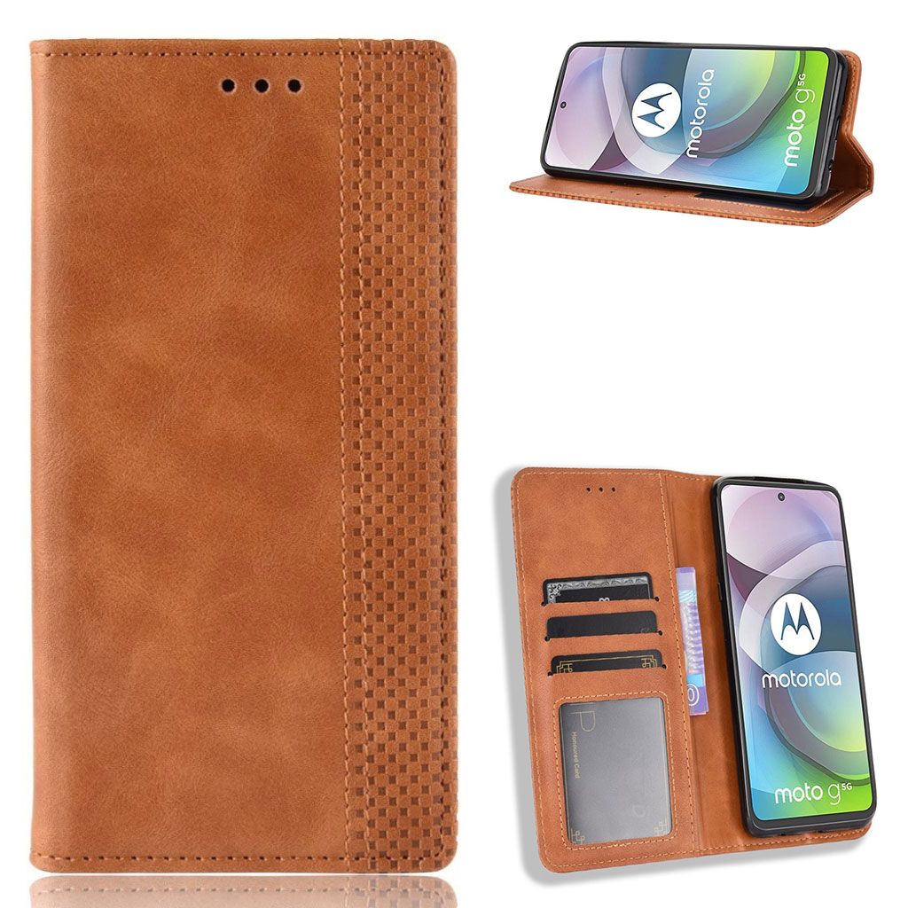 Bofink Vintage Motorola Moto G 5G leather case - Brown