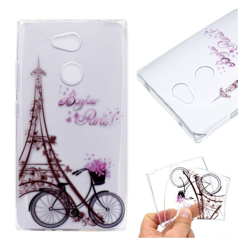 Sony Xperia XA2 Ultra ultra thin pattern soft TPU case - Eiffel Tower