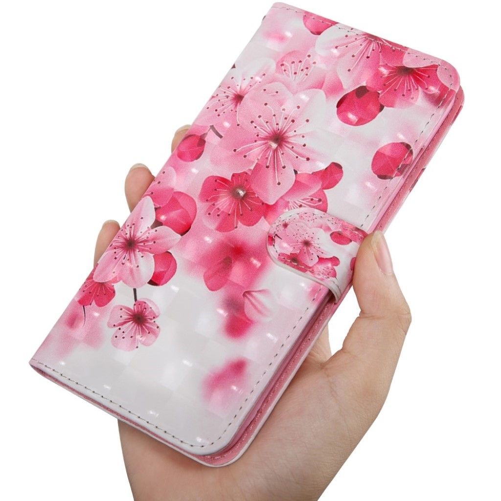 Sony Xperia 10 Plus pattern leather case - Peach Blossom