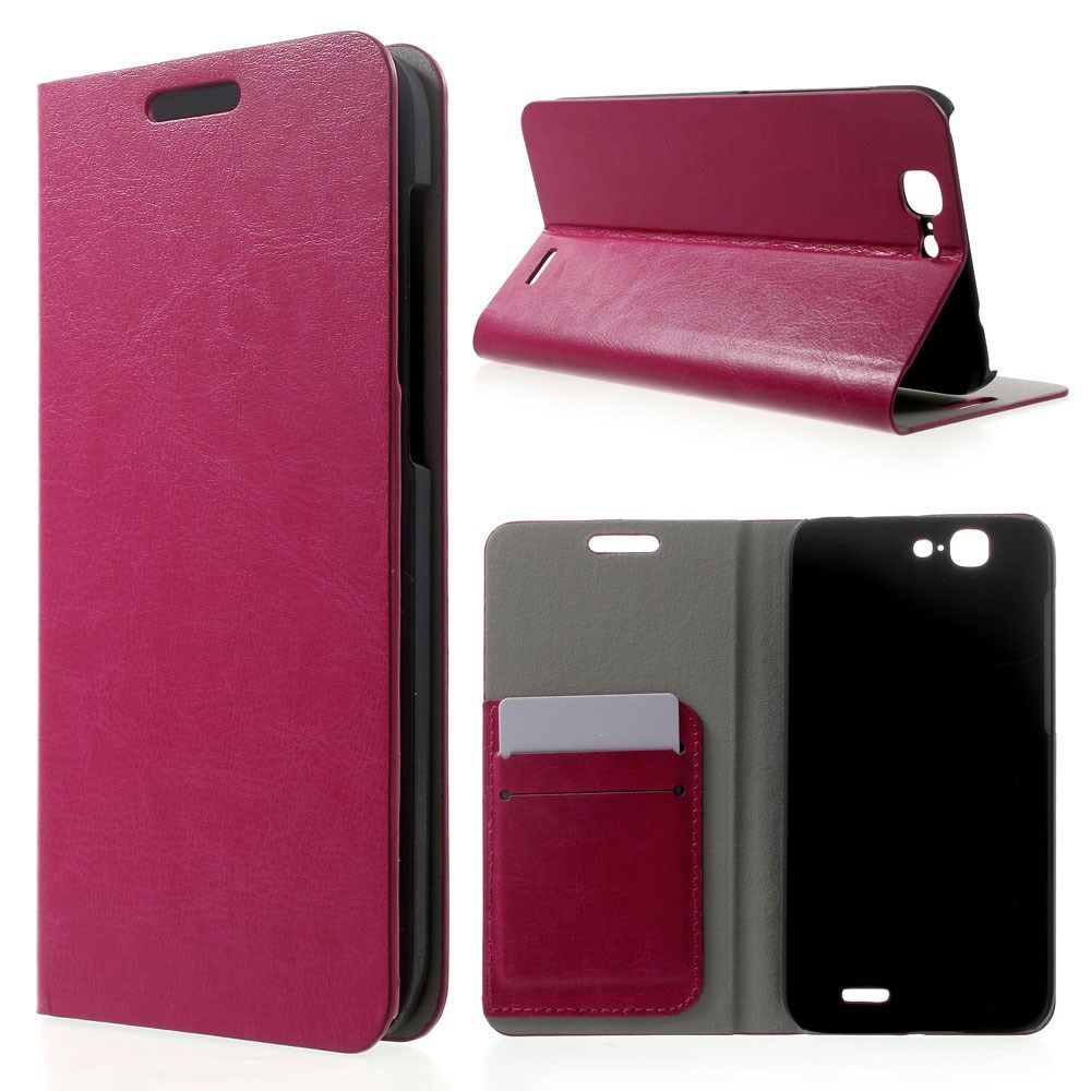 Mankell Huawei Ascend G7 Leather Flip Case - Hot Pink