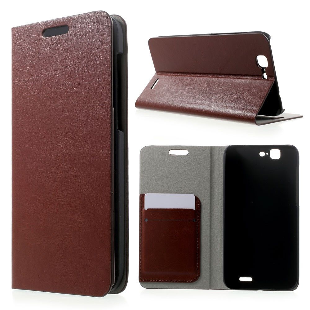 Mankell Huawei Ascend G7 Leather Flip Case - Brown