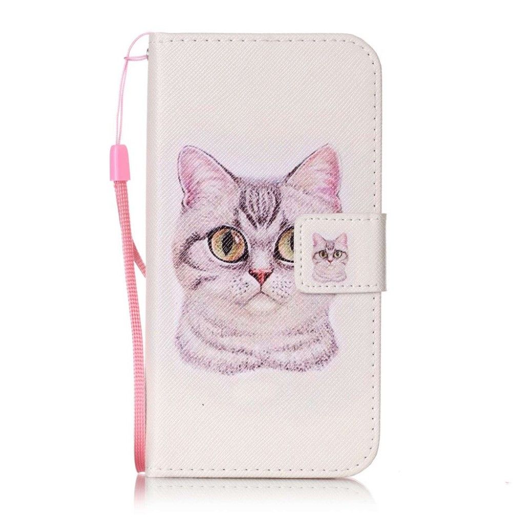 Huawei Nova leather case - Big Eyes Cat