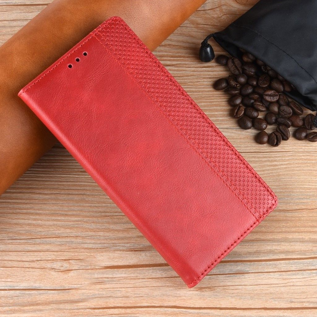 Bofink Vintage OnePlus 7 leather case - Red