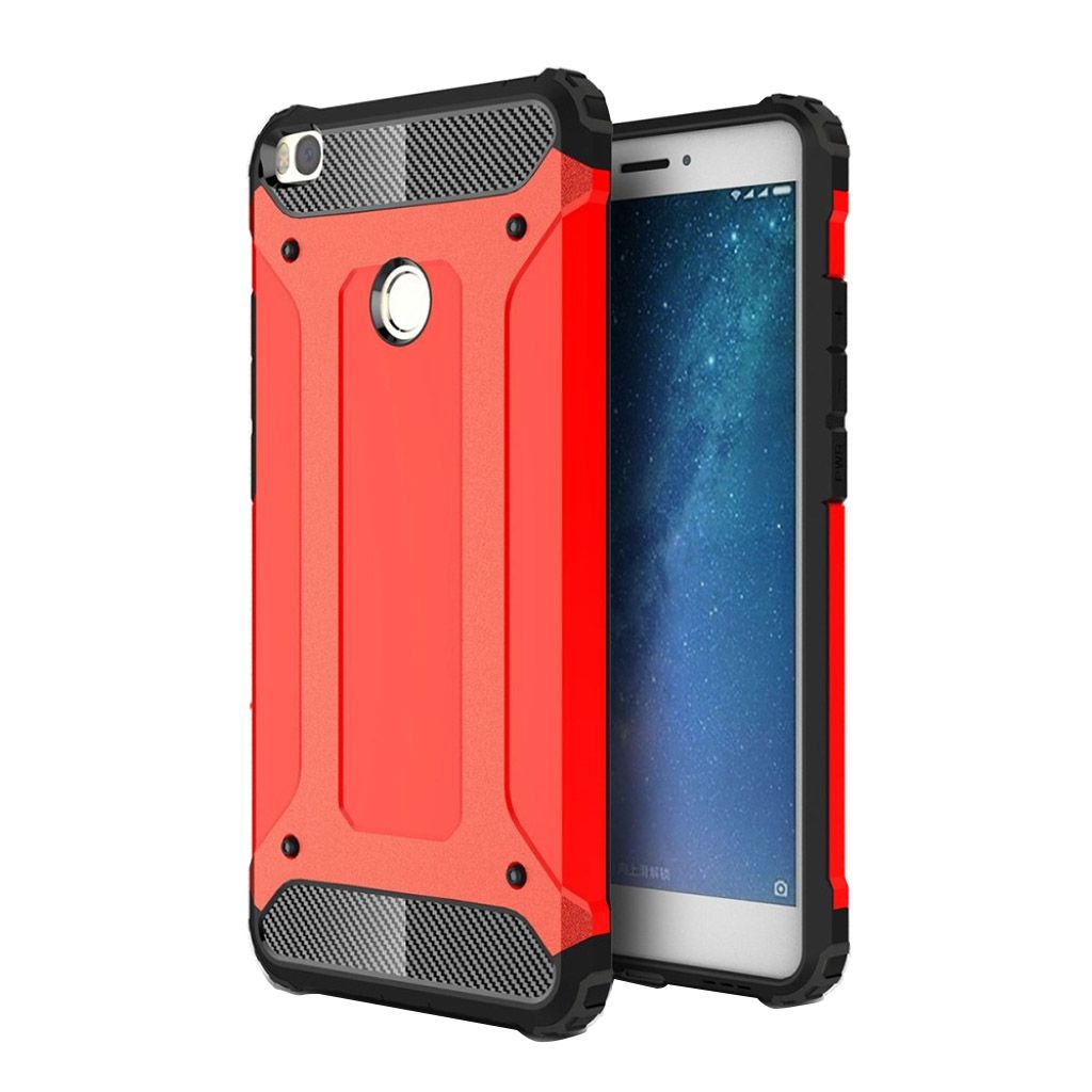 Xiaomi Mi Max 2 armor guard TPU case - Red