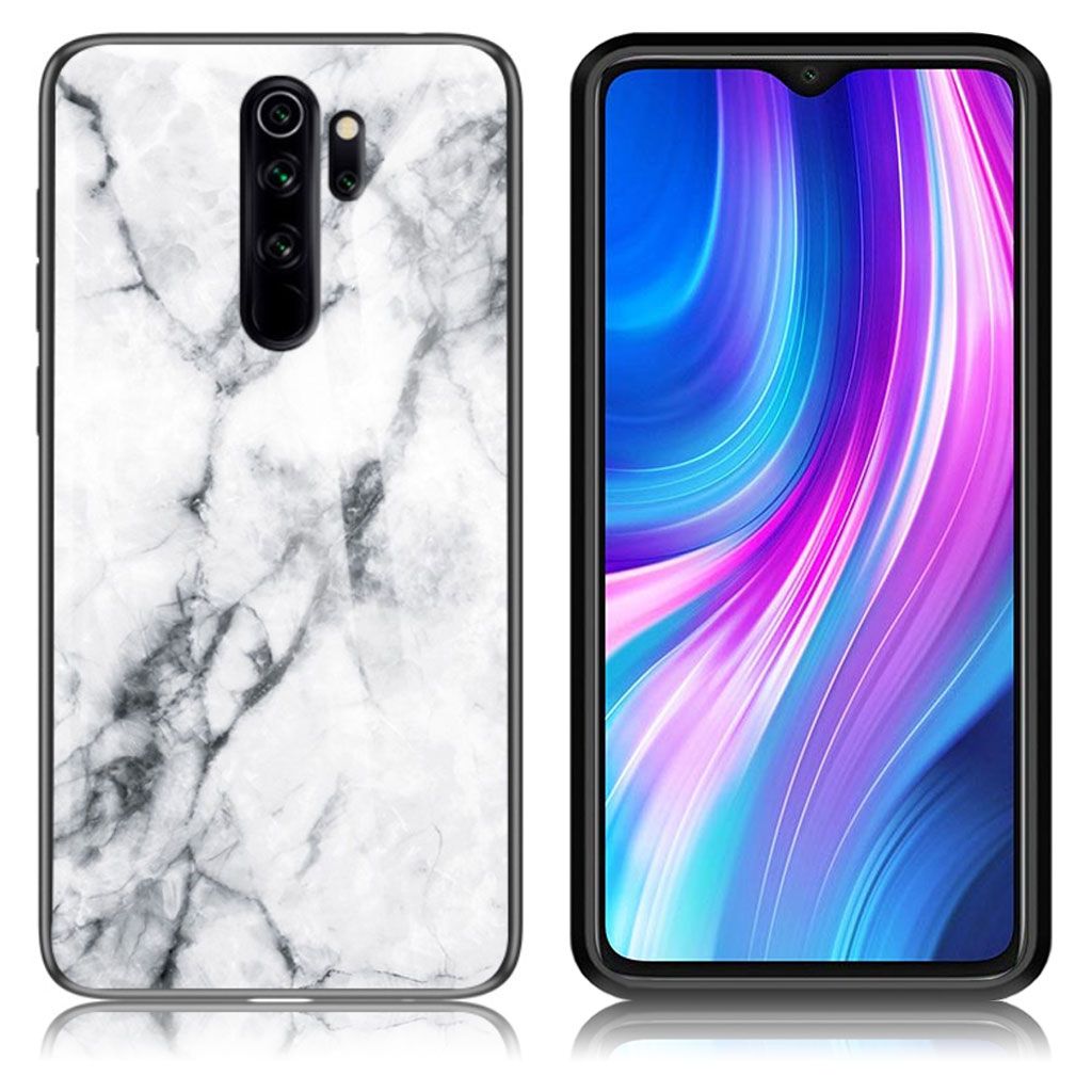 Fantasy Marble Xiaomi Redmi Note 8 Pro cover - White