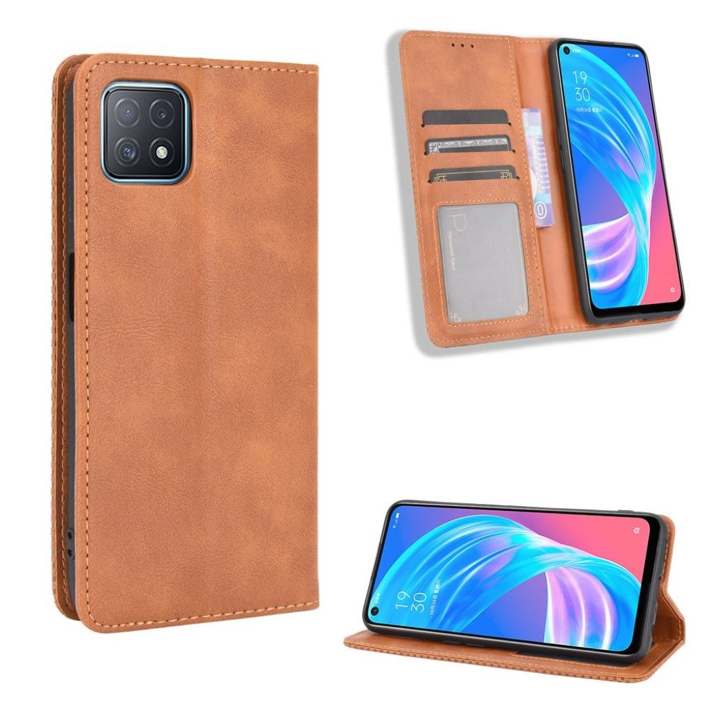 Bofink Vintage Oppo A72 5G leather case - Brown