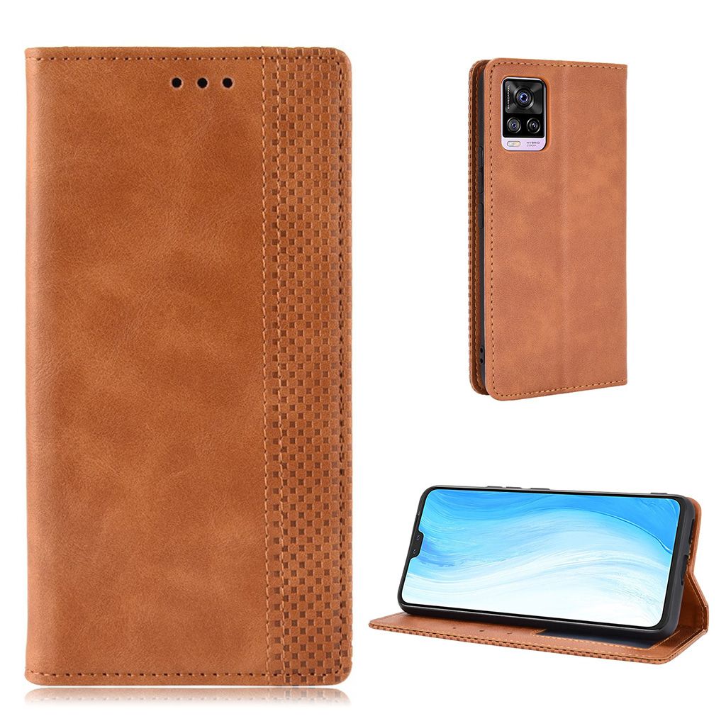 Bofink Vintage Vivo V20 Pro / S7 5G leather case - Brown