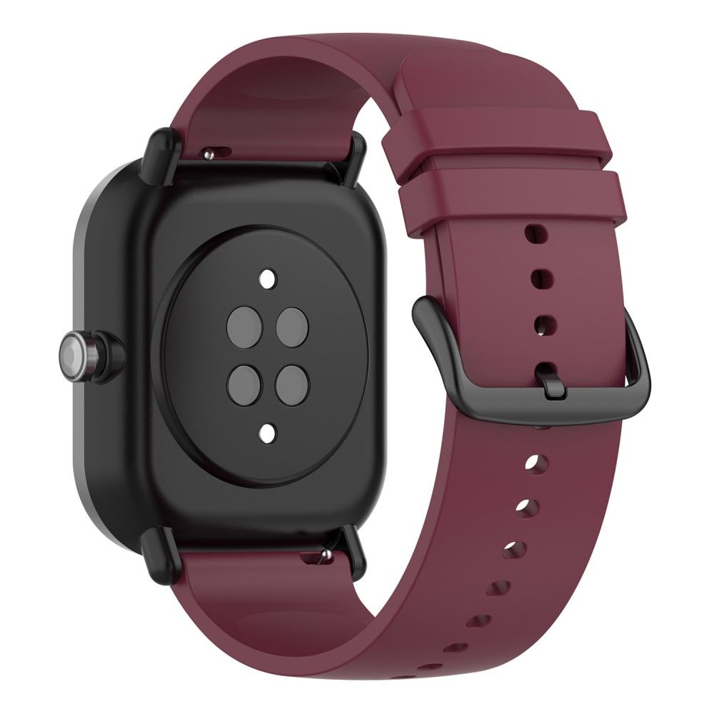 22mm Universal silicone watch strap - Wine Red