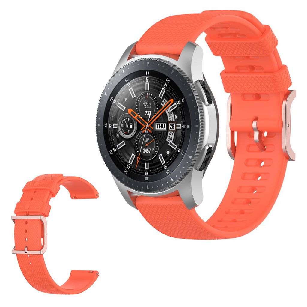 Silicone watch band for Samsung Galaxy Watch 3 (45mm) / Watch (46mm) - Orange