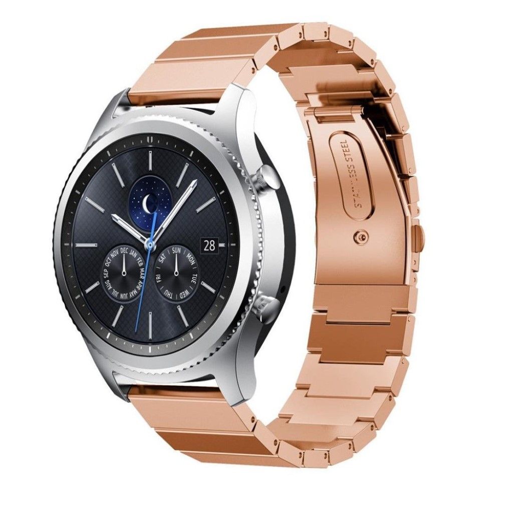 Samsung Gear S3 solid stainless steel watch strap - Rose Gold