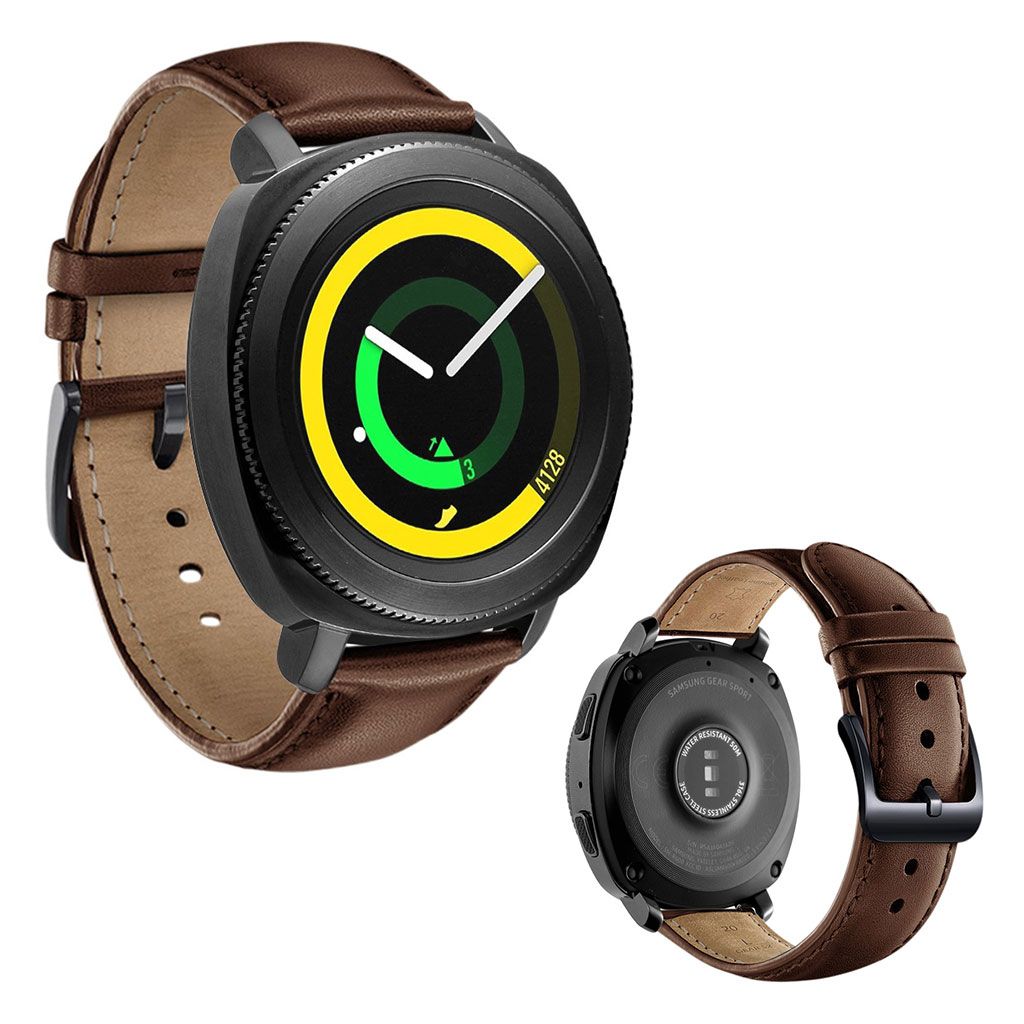 Samsung Gear Sport cowhide leather watch band - Brown