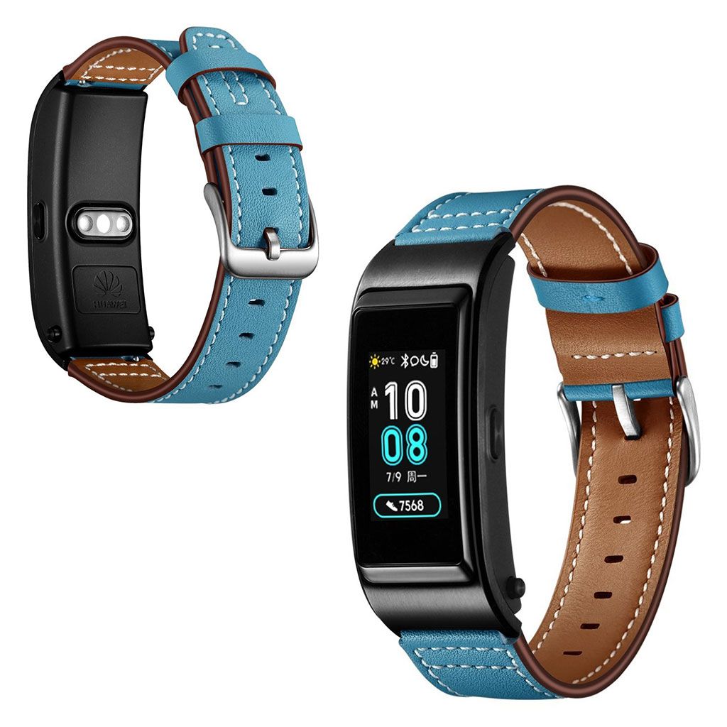 Huawei TalkBand B5 / B3 / B2 Active genuine leather watch band - Blue