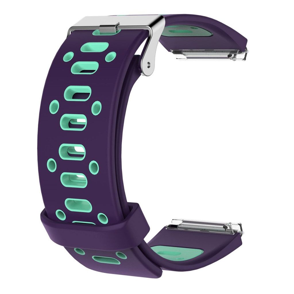 Fitbit Blaze two-color breathable sport silicone watch strap- Purple/ Green