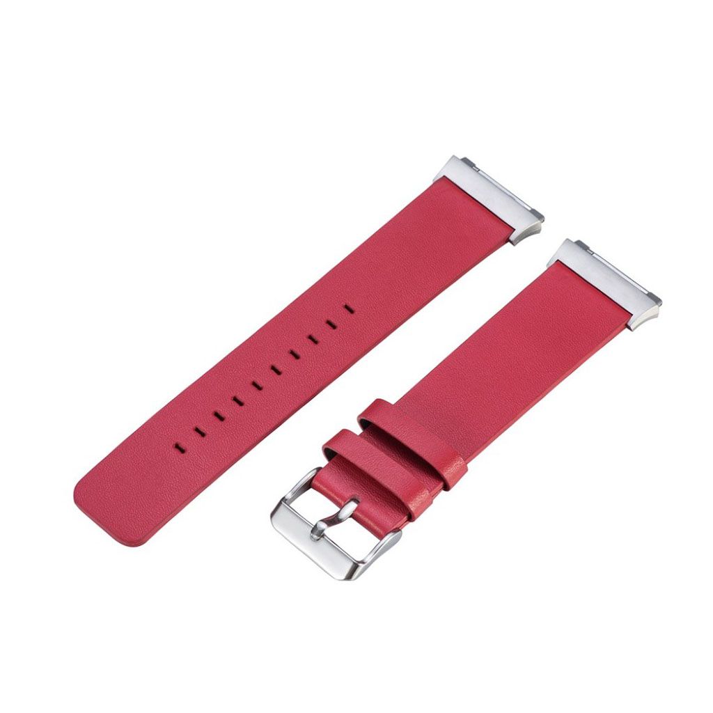 Fitbit Ionic genuine leather watch strap- Red