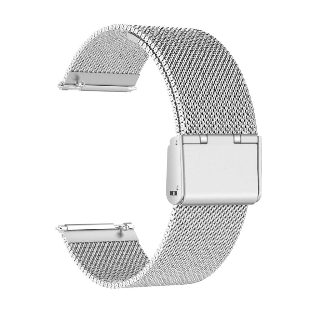 Fitbit Versa luxury milanese stainless steel watch band strap - Silver