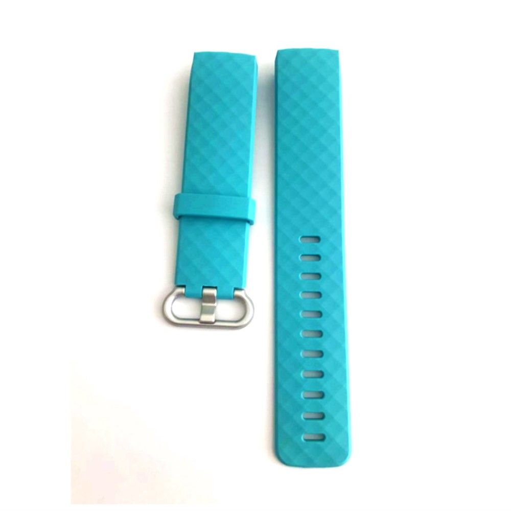 Fitbit Charge 3 soft watch strap - Cyan