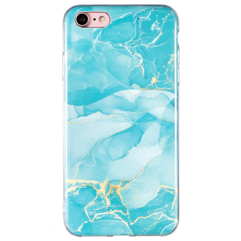 Marble iPhone SE (2022) / SE 2020 / 8 / 7 case - Green