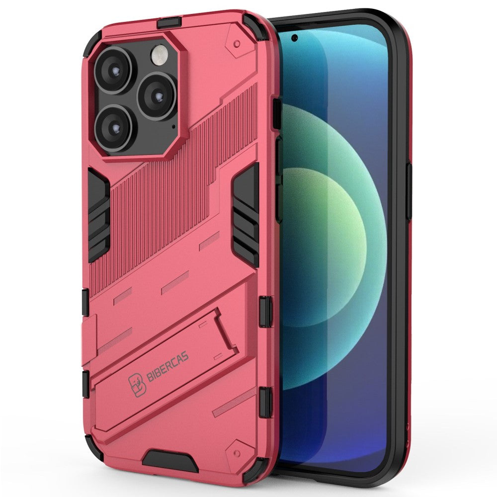 Shockproof hybrid cover with a modern touch for iPhone 14 Pro Max - Rose