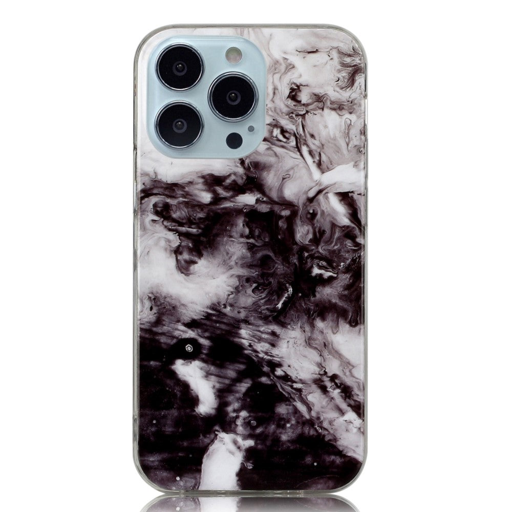 Marble iPhone 14 Pro Max case - Black White Mix